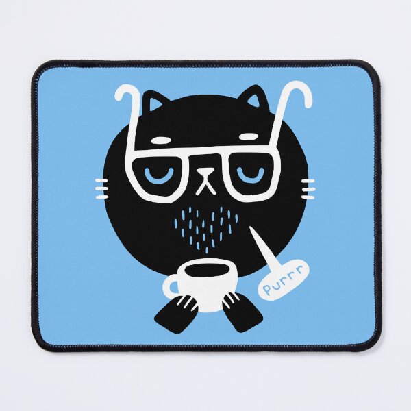 Item preview, Cat Loves Coffee designed and sold by obinsun.