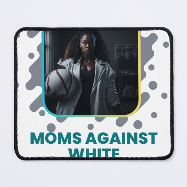 Item preview, moms against white baseball pants funny design designed and sold by Jafues-Design.