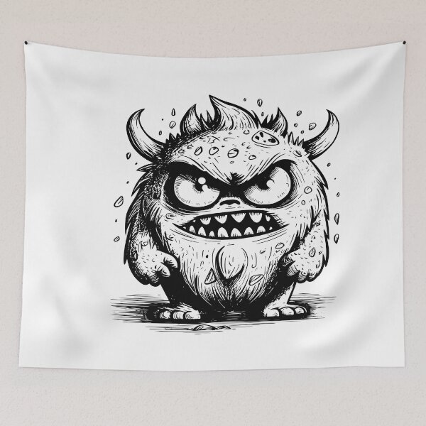 Item preview, Grumpy Monsters designed and sold by HINKYPUNK-UK.