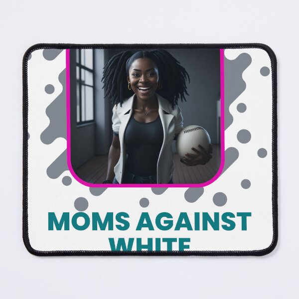 Item preview, moms against white baseball pants funny design designed and sold by Jafues-Design.