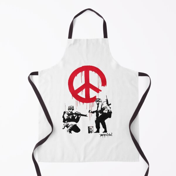 Item preview, BANKSY Soldiers Paint Peace Sign designed and sold by inkstyl.