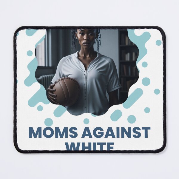 Item preview, moms against white baseball pants funny design designed and sold by Jafues-Design.