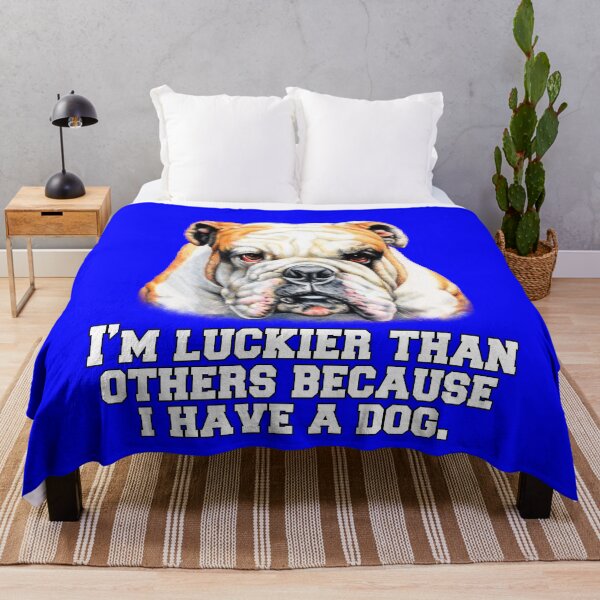 Item preview, Bulldogs Pet Owners I’m Luckier Than Others Because I Have A Dog designed and sold by fantasticdesign.