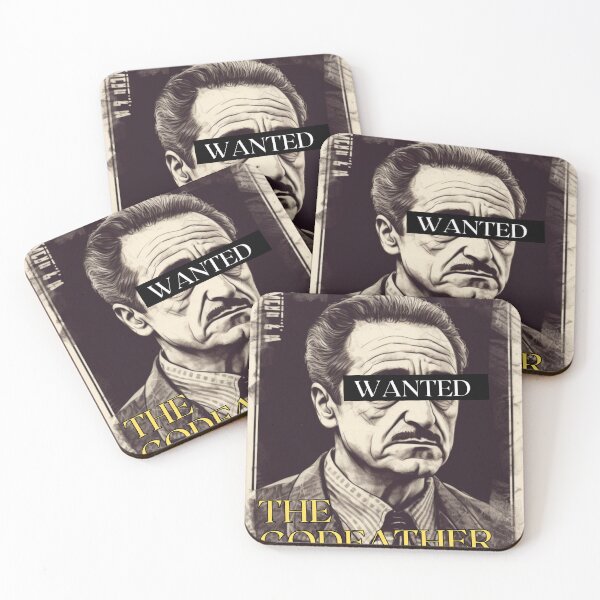 Item preview, Godfather Don Vito Mugshot Illustration designed and sold by CremisArt.
