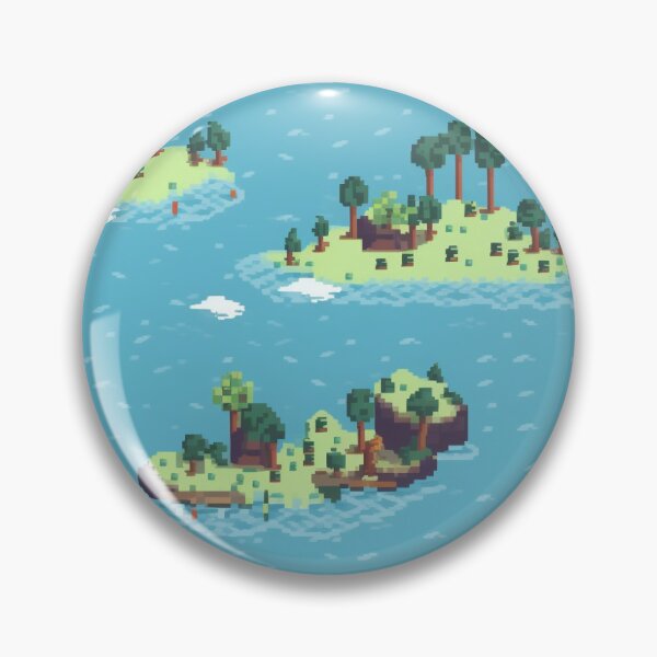 Item preview, Pixelated Island Getaway designed and sold by PixelPatchwork.