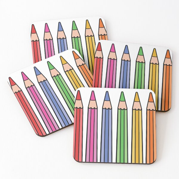 Item preview, COLORED PENCILS Modern Artist Coloring designed and sold by LynnieLangArt.