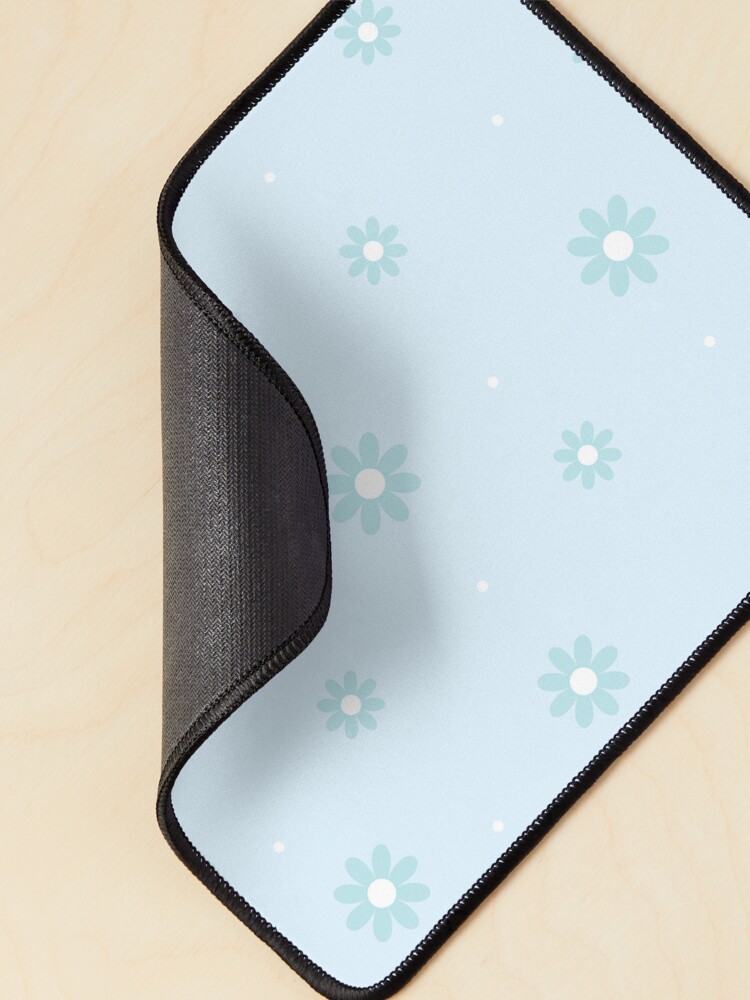 Thumbnail 2 of 5, Mouse Pad, Cute Flowers And Light Blue Background designed and sold by Victoria Riabov.