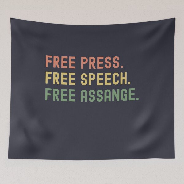 Item preview, Free Press Free Speech Free Assange, Support Assange  designed and sold by IKERAS.