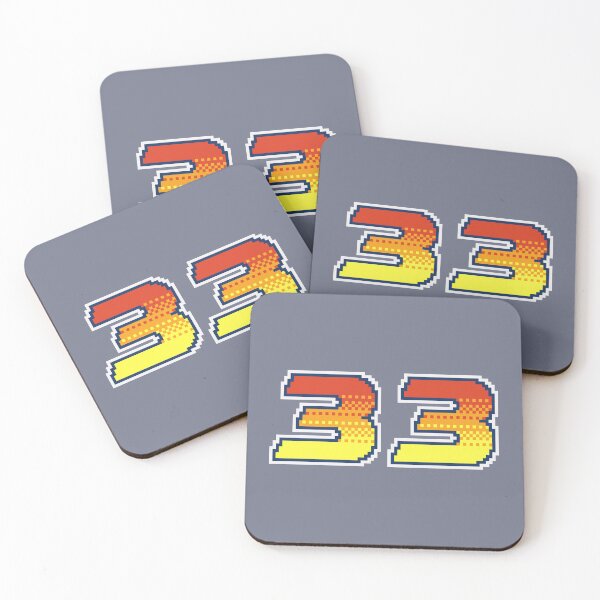 Item preview, 33 Pixel Font Thirty Three in Red Orange and Yellow designed and sold by pixeltogs.