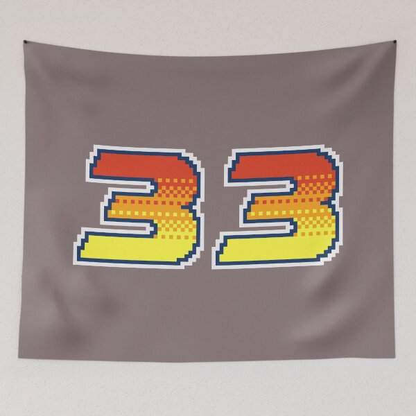 Item preview, 33 Pixel Font Thirty Three in Red Orange and Yellow designed and sold by pixeltogs.