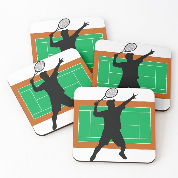 Item preview, Tennis Serve on Tennis Court Background designed and sold by Jenson Major.