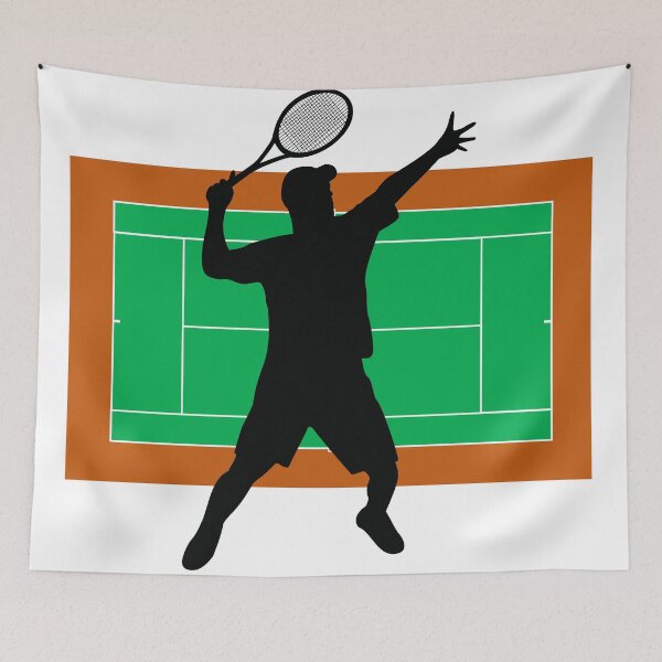 Item preview, Tennis Serve on Tennis Court Background designed and sold by Jenson Major.