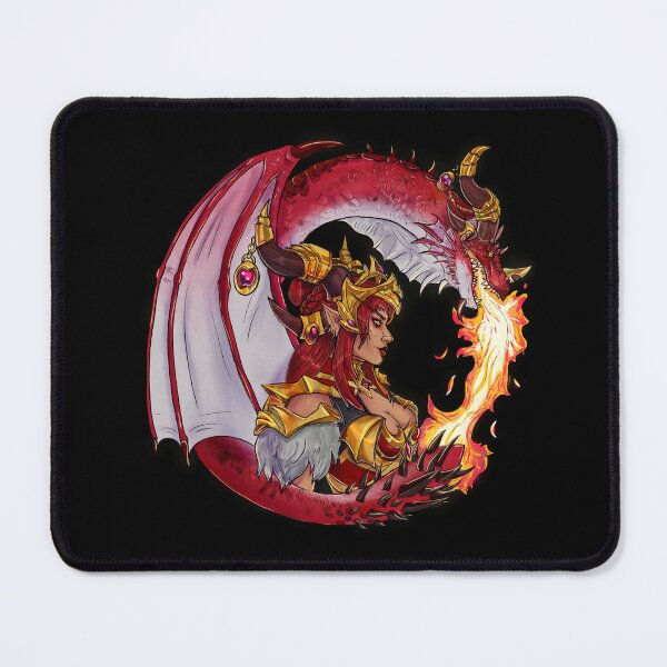 Item preview, alextrasza inspired circular dragon design designed and sold by stucktoyoumerch.