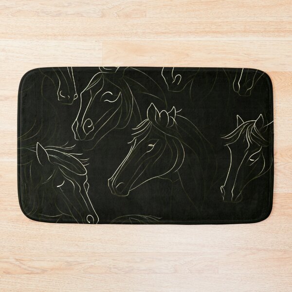 Item preview, Cowgirl design: Black & Gold Seamless Horse Racing designed and sold by Bb-gl.