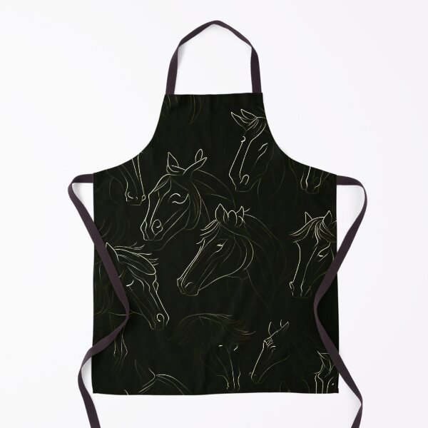 Item preview, Cowgirl design: Black & Gold Seamless Horse Racing designed and sold by Bb-gl.