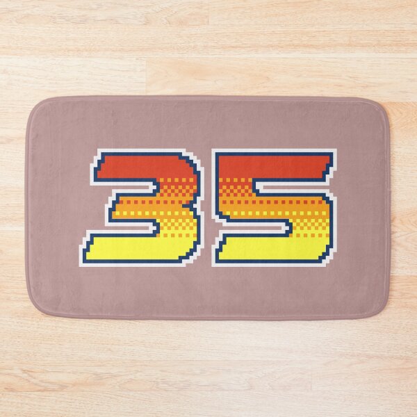 Item preview, 35 Pixel Font Thirty Five in Red Orange and Yellow designed and sold by pixeltogs.