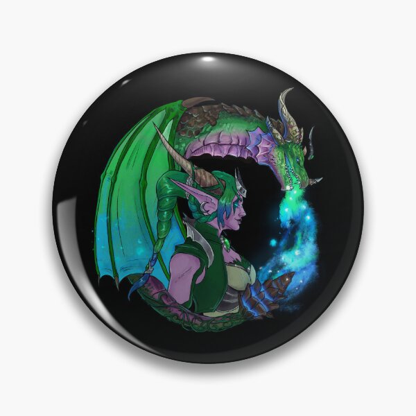 Item preview, ysera inspired circular dragon design designed and sold by stucktoyoumerch.