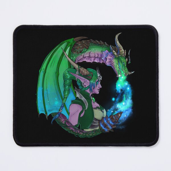 Item preview, ysera inspired circular dragon design designed and sold by stucktoyoumerch.