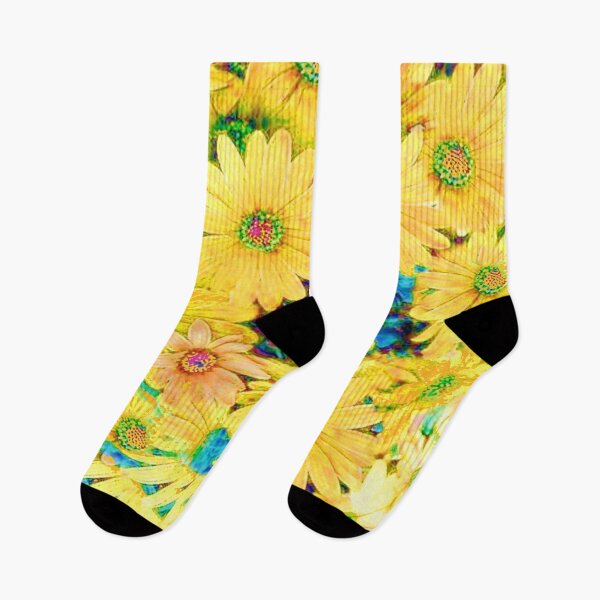 Item preview, YELLOW SPRING GARDEN DAISY FLOWERS ART designed and sold by sharlesart.