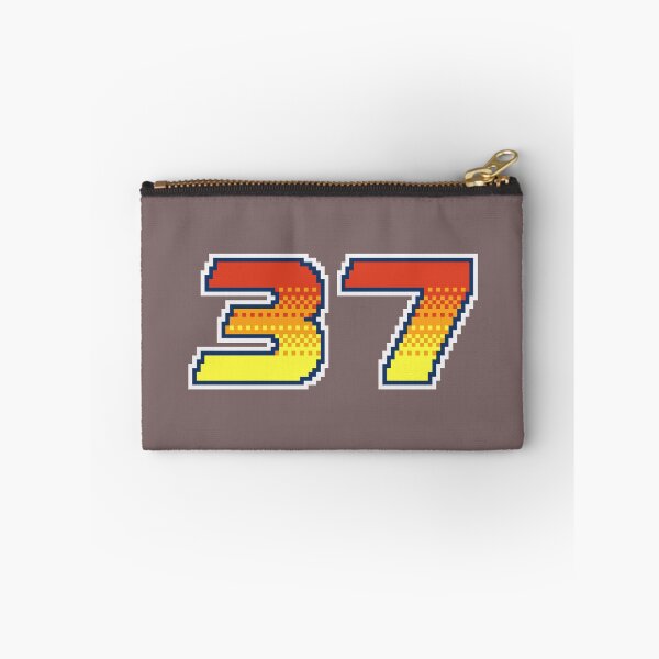 Item preview, 37 Pixel Font Thirty Seven in Red Orange and Yellow designed and sold by pixeltogs.
