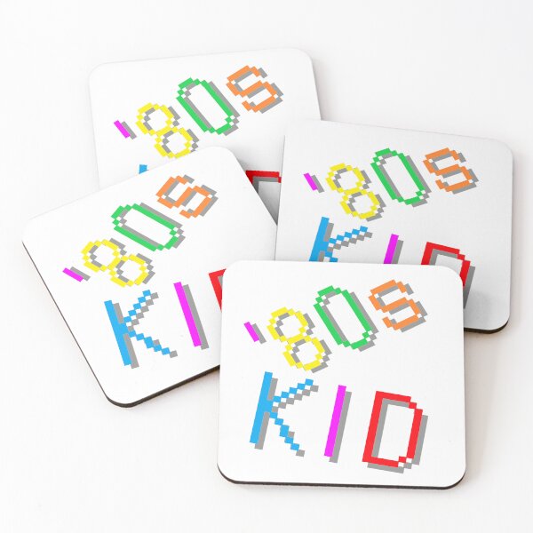 Item preview, '80s Kid. Colorful Retro Statement. (White Background) designed and sold by ArtByLM.