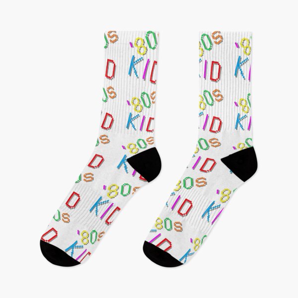 Item preview, '80s Kid. Colorful Retro Statement. (White Background) designed and sold by ArtByLM.