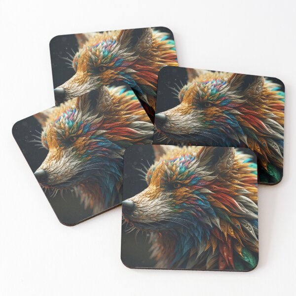 Item preview, "Painted Fox" designed and sold by Alpha--Designs.