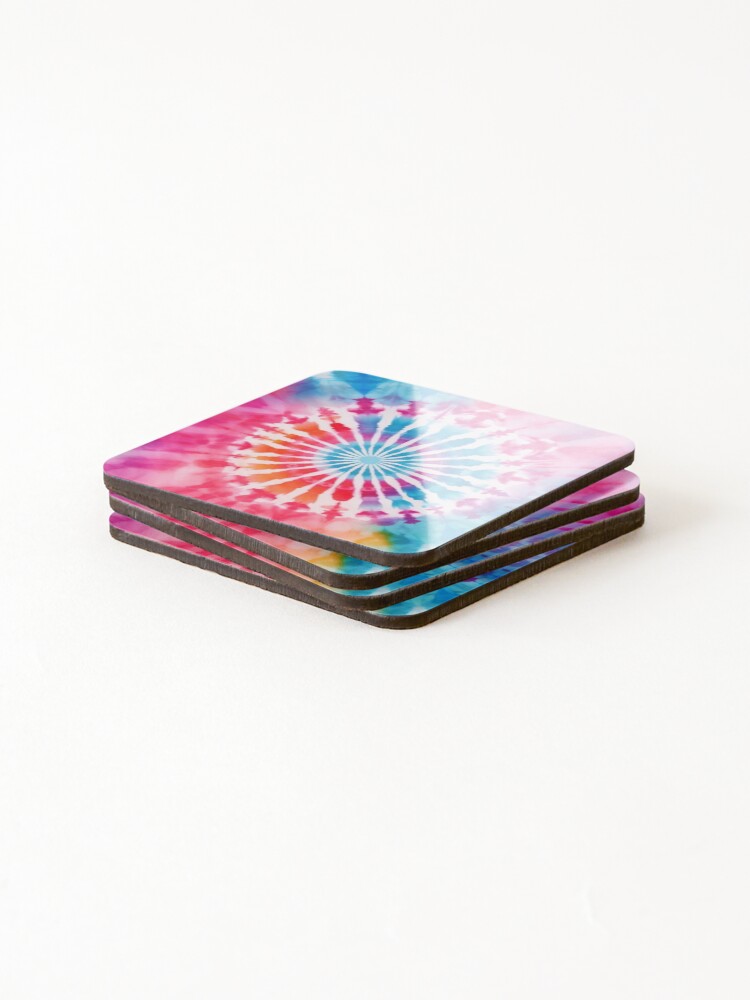 Thumbnail 4 of 5, Coasters (Set of 4), Colorful batik pattern designed and sold by knuppify.