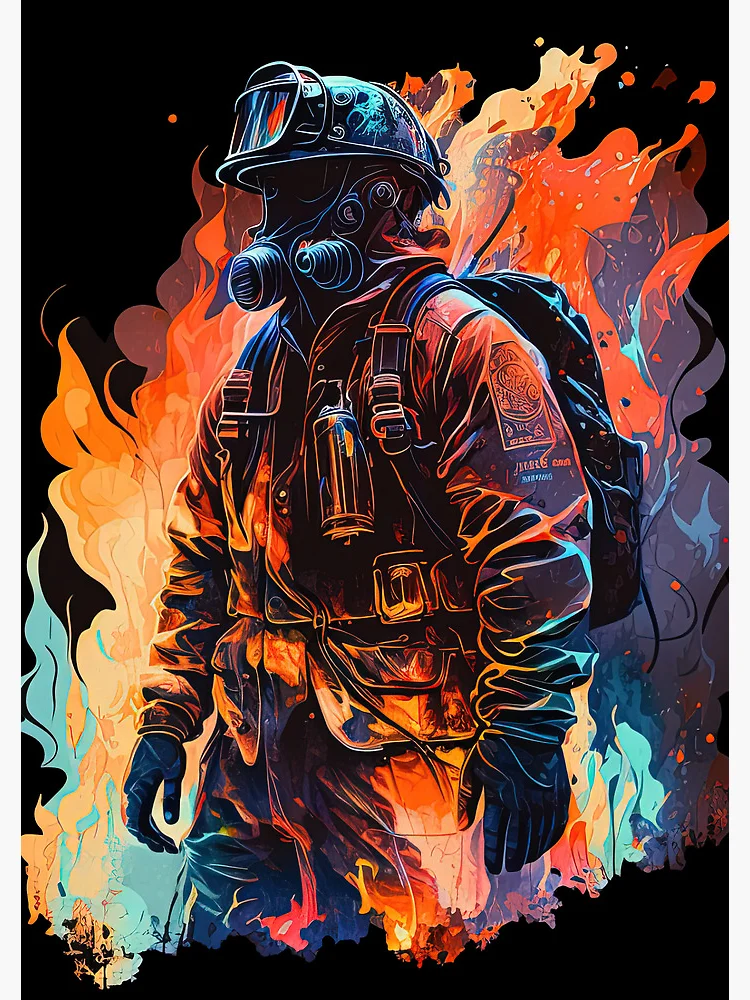 Thumbnail 3 of 3, Journal, Firefighter  designed and sold by RescueMerch - First Responders Gear.