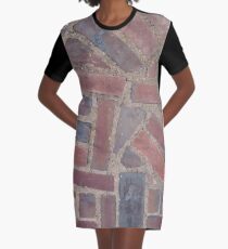 Surfaces, brick, wall, nonstandard, pattern Graphic T-Shirt Dress