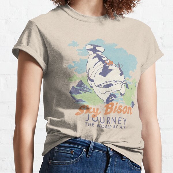 Avatar: The Last Airbender Sky Bison Journey The World Classic T-Shirt