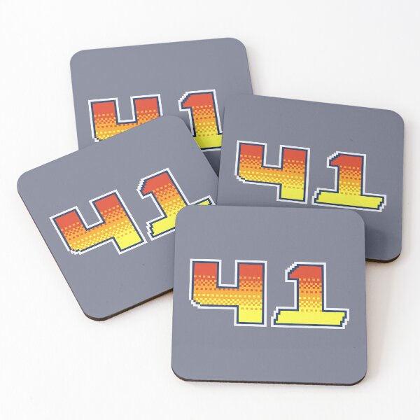 Item preview, 41 Pixel Font Forty One in Red Orange and Yellow designed and sold by pixeltogs.