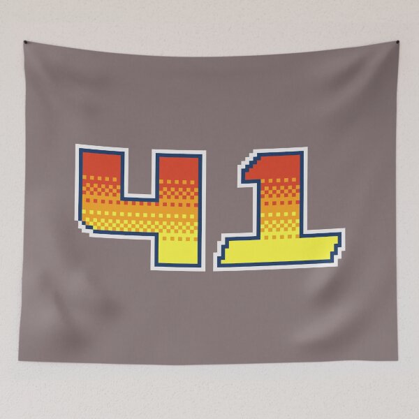 Item preview, 41 Pixel Font Forty One in Red Orange and Yellow designed and sold by pixeltogs.