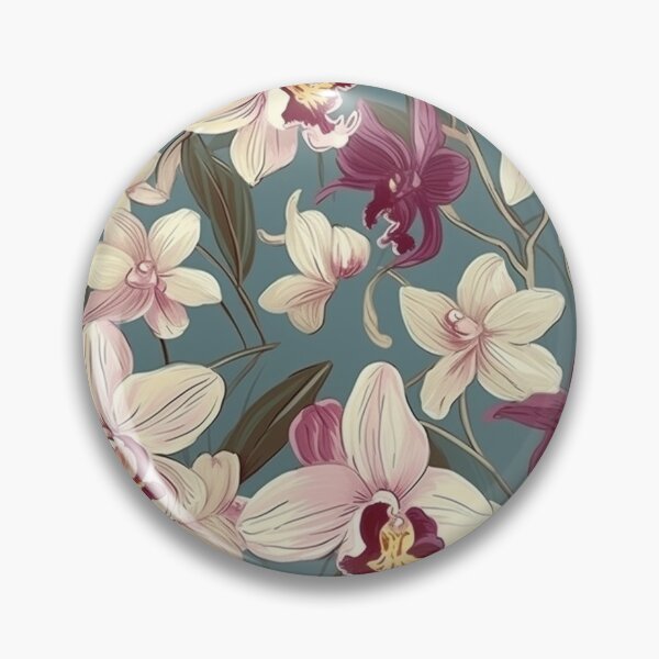 Artikelvorschau, Schönes Orchideen-Blumenfeldmuster entworfen und verkauft von Patternists.
