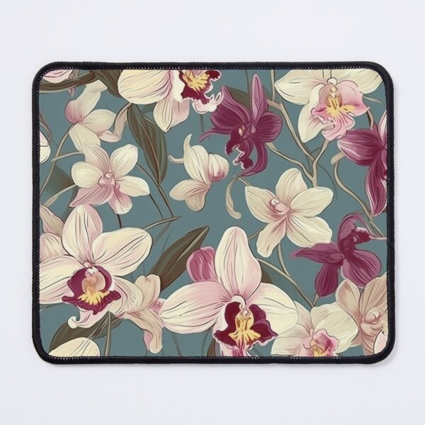 Item preview, Hermoso patrón de campo de flor de orquídea designed and sold by Patternists.