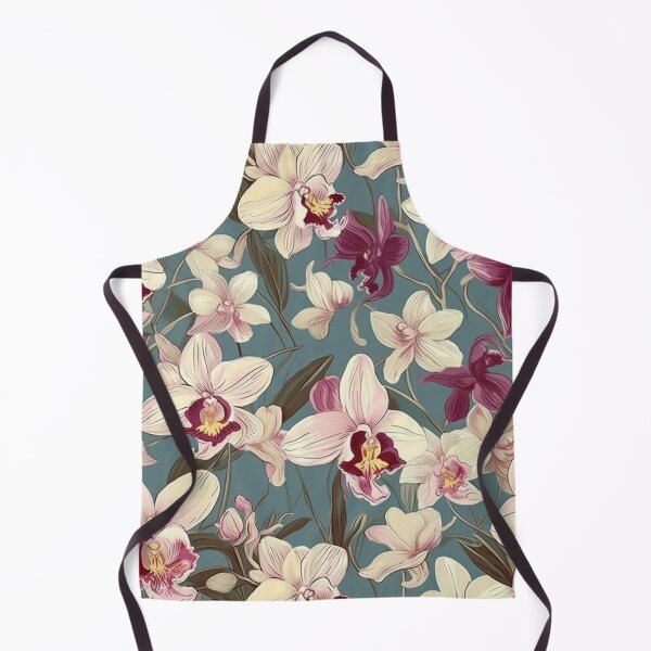 Artikelvorschau, Schönes Orchideen-Blumenfeldmuster entworfen und verkauft von Patternists.