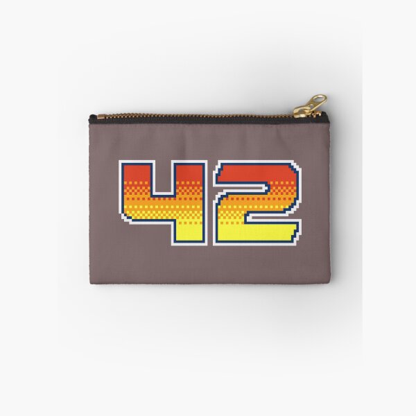 Artikelvorschau, Die Antwort ist 42. Pixel Font Forty Two in Rot, Orange und Gelb entworfen und verkauft von pixeltogs.