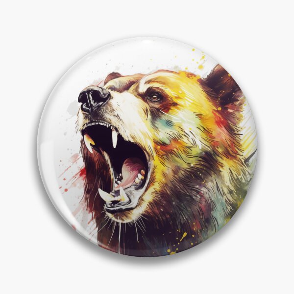Item preview, bear roaring designed and sold by Art  StikertWorld.