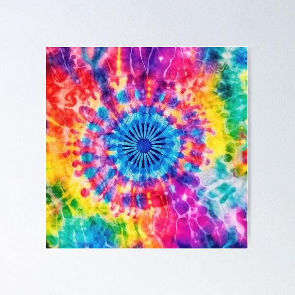 Pink + Blue + Yellow Rainbow Tiedye Digital Background — drypdesigns