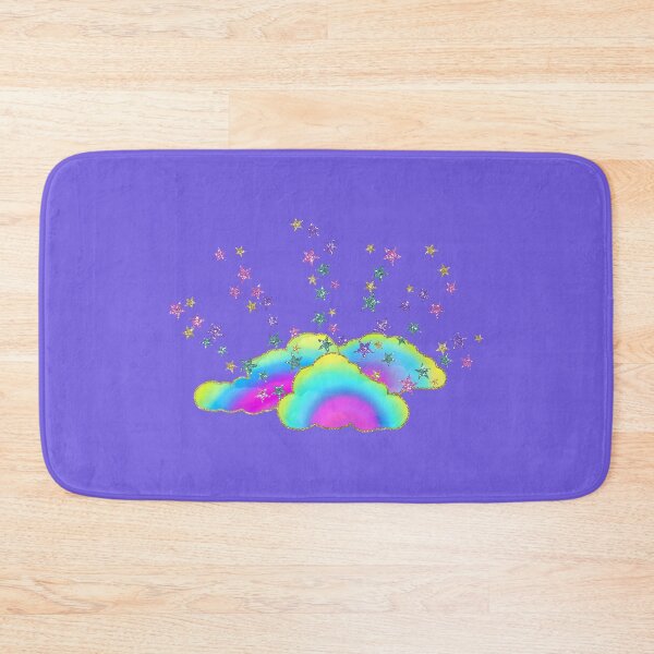 Item preview, Rainbow Clouds Glitter Stars  designed and sold by CheriesArt.