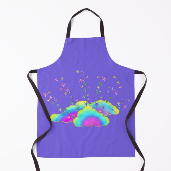 Item preview, Rainbow Clouds Glitter Stars designed and sold by CheriesArt.