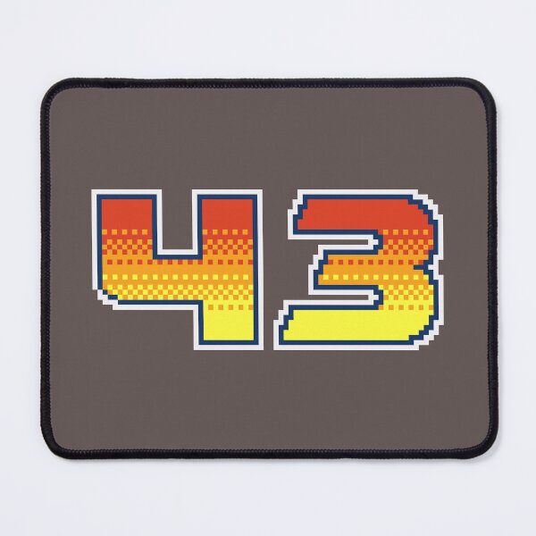 Item preview, 43 Pixel Font Forty Three in Red Orange and Yellow designed and sold by pixeltogs.
