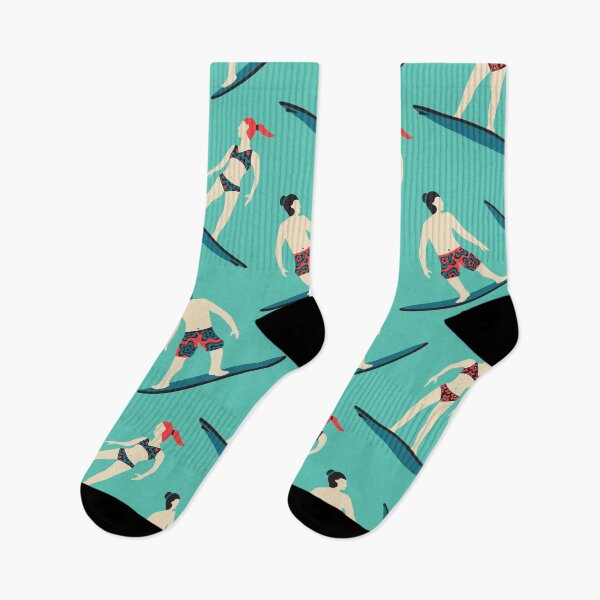 Item preview, STOKED with SURFER DUDE Single Graphic and Surfing Summer Beach Outdoor Ocean Sports Surfboard Pattern - UnBlink Studio by Jackie Tahara designed and sold by Jackie Tahara of UnBlink Studio.