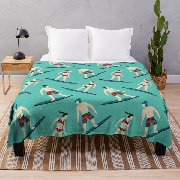 Item preview, STOKED with SURFER DUDE Single Graphic and Surfing Summer Beach Outdoor Ocean Sports Surfboard Pattern - UnBlink Studio by Jackie Tahara designed and sold by Jackie Tahara of UnBlink Studio.