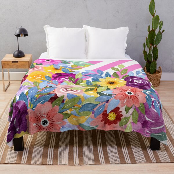 Item preview, Summer Watercolor Floral Flowers designed and sold by RagWeasel.