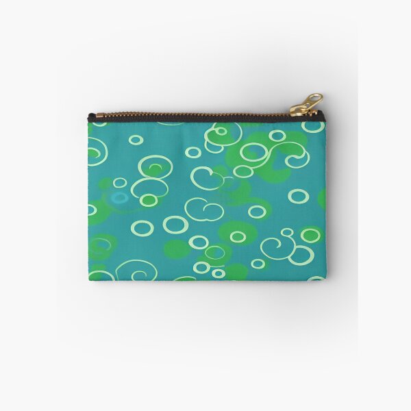 Item preview, Circular Pieces Fragmented on Mixed Green Background designed and sold by deniselynnimage.