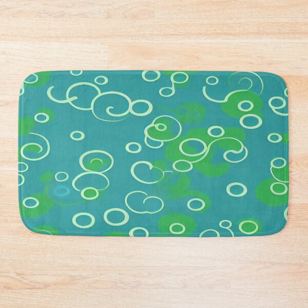 Item preview, Circular Pieces Fragmented on Mixed Green Background designed and sold by deniselynnimage.