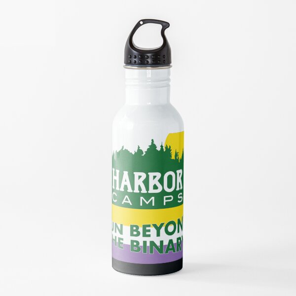 "Fun Beyond the Binary" - Harbor Camps Water Bottle