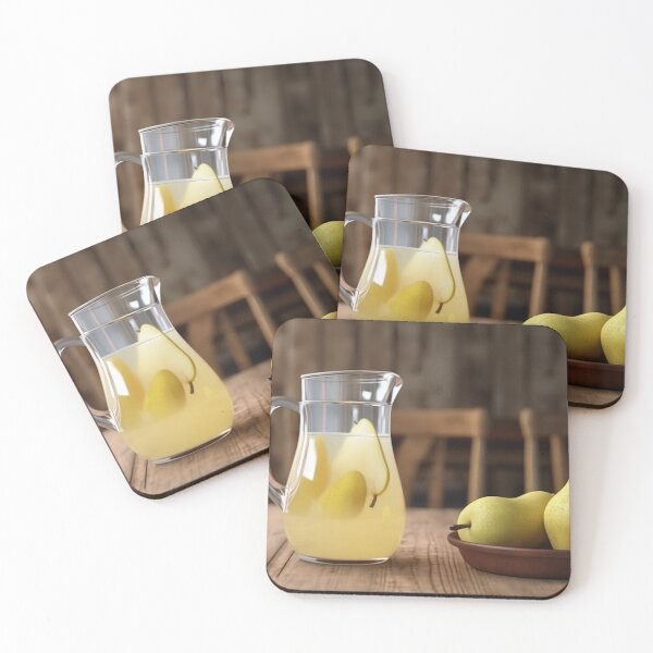 Item preview, Pitcher of some refreshing pear juice and pears.  designed and sold by RoseShop2093.
