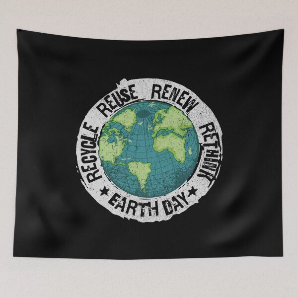 Item preview, Recycle Reuse Renew Rethink | Earth Day designed and sold by PlayfulPrint.